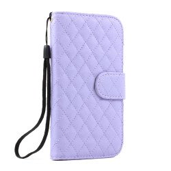 Galaxy S3 /i9300 Square Wallet Flip Leather Case with Stand (Purple)